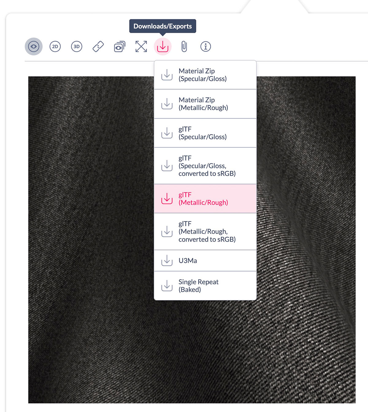3D textile digital twin in DMIx